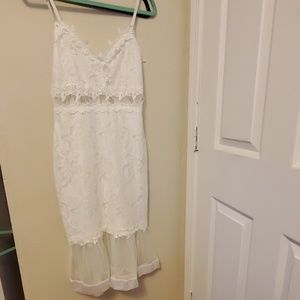White lace dress